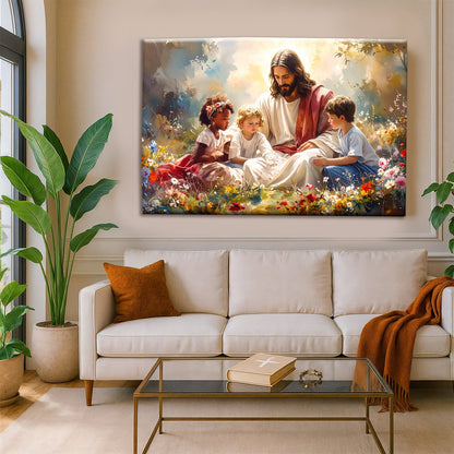 Jesus With Children Faith Wall Art VIII - Tree of Life