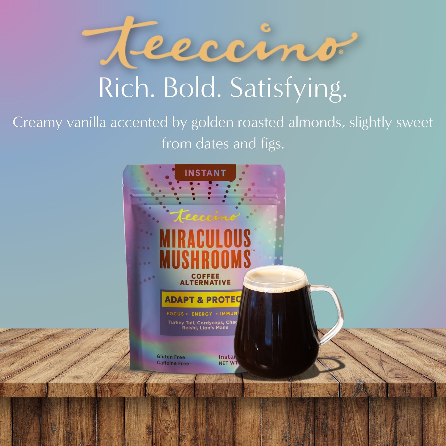 Miraculous Mushrooms® Adapt & Protect Instant Herbal Coffee - Tree of Life