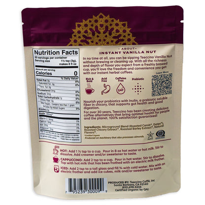 Instant Vanilla Nut Herbal Coffee - Tree of Life