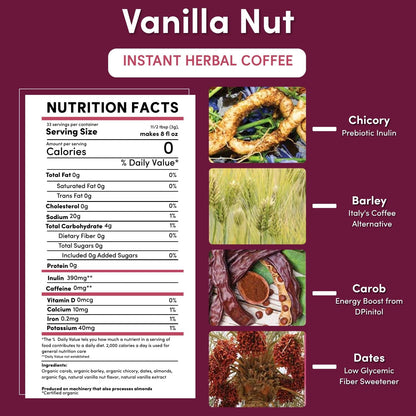 Instant Vanilla Nut Herbal Coffee - Tree of Life