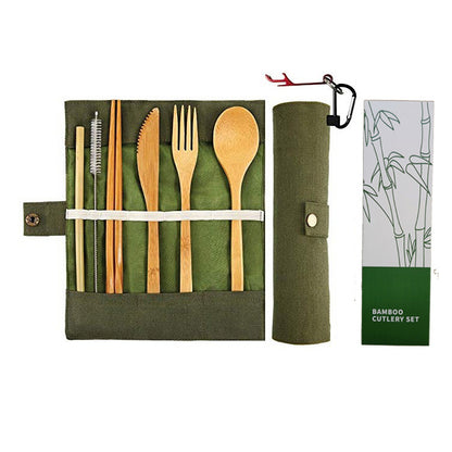 Bamboo portable tableware gift box 11pcs set - Tree of Life