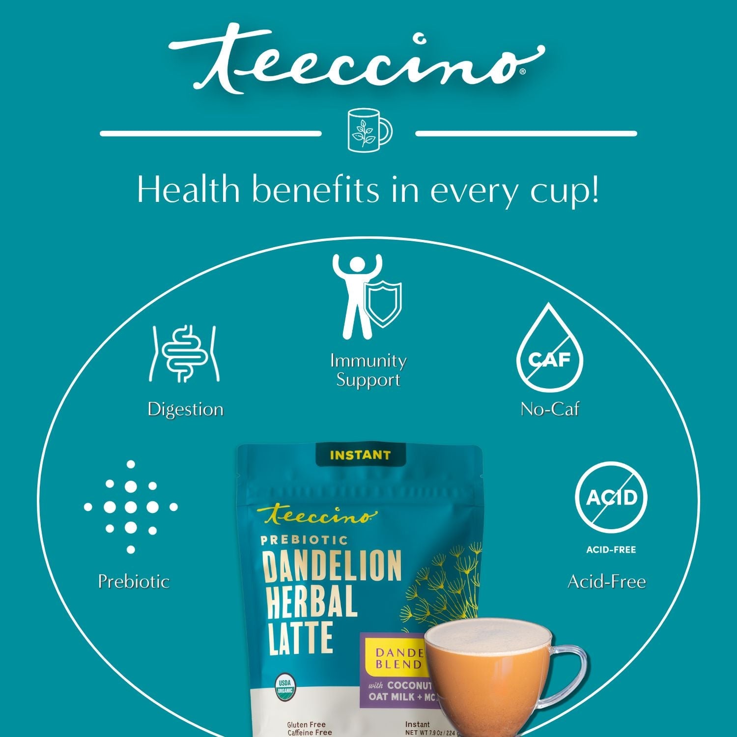 Instant Dandelion Herbal Latte - Tree of Life