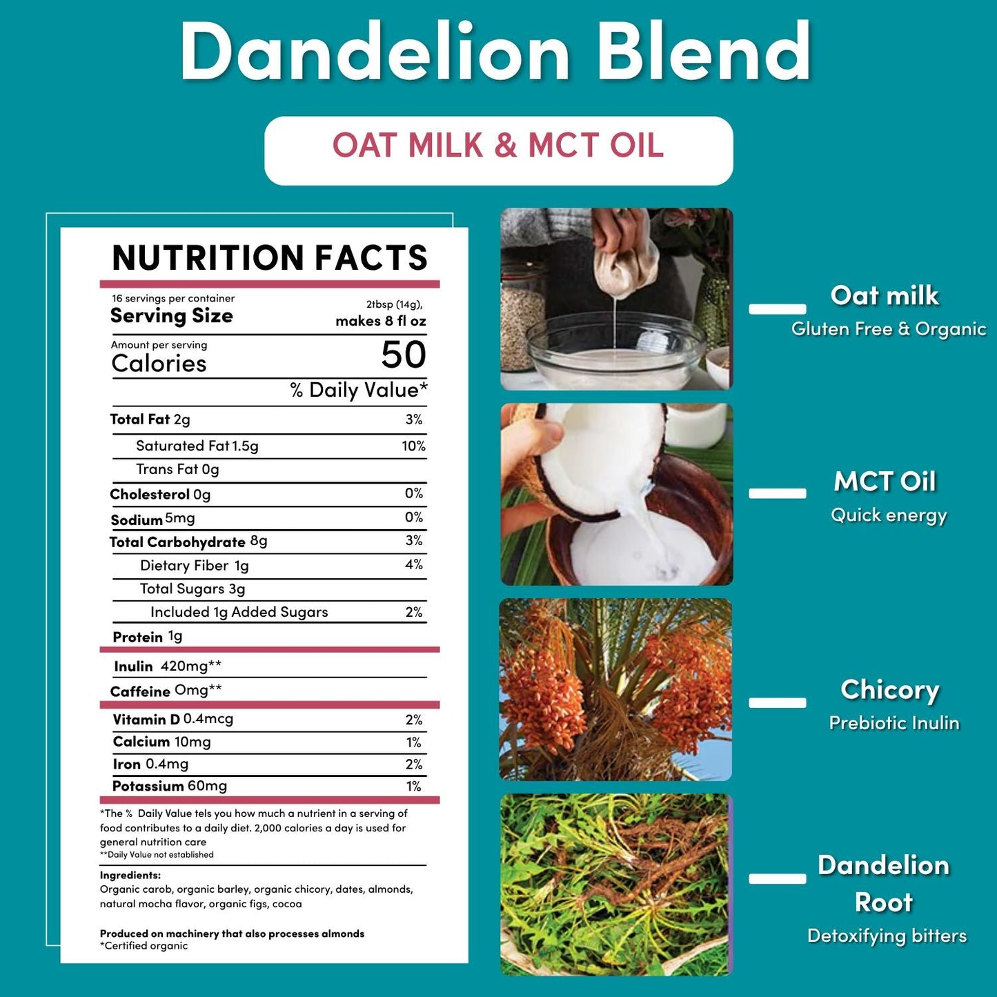 Instant Dandelion Herbal Latte - Tree of Life