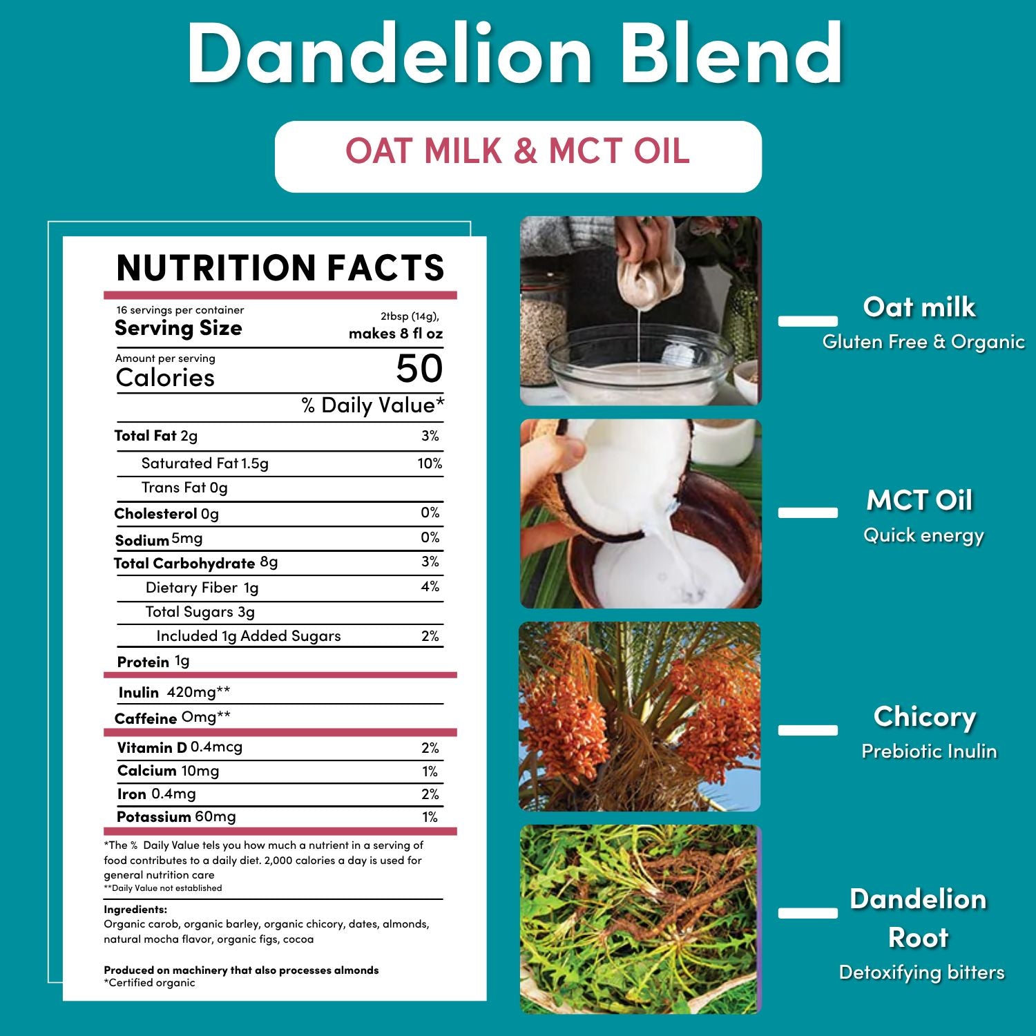 Instant Dandelion Herbal Latte - Tree of Life