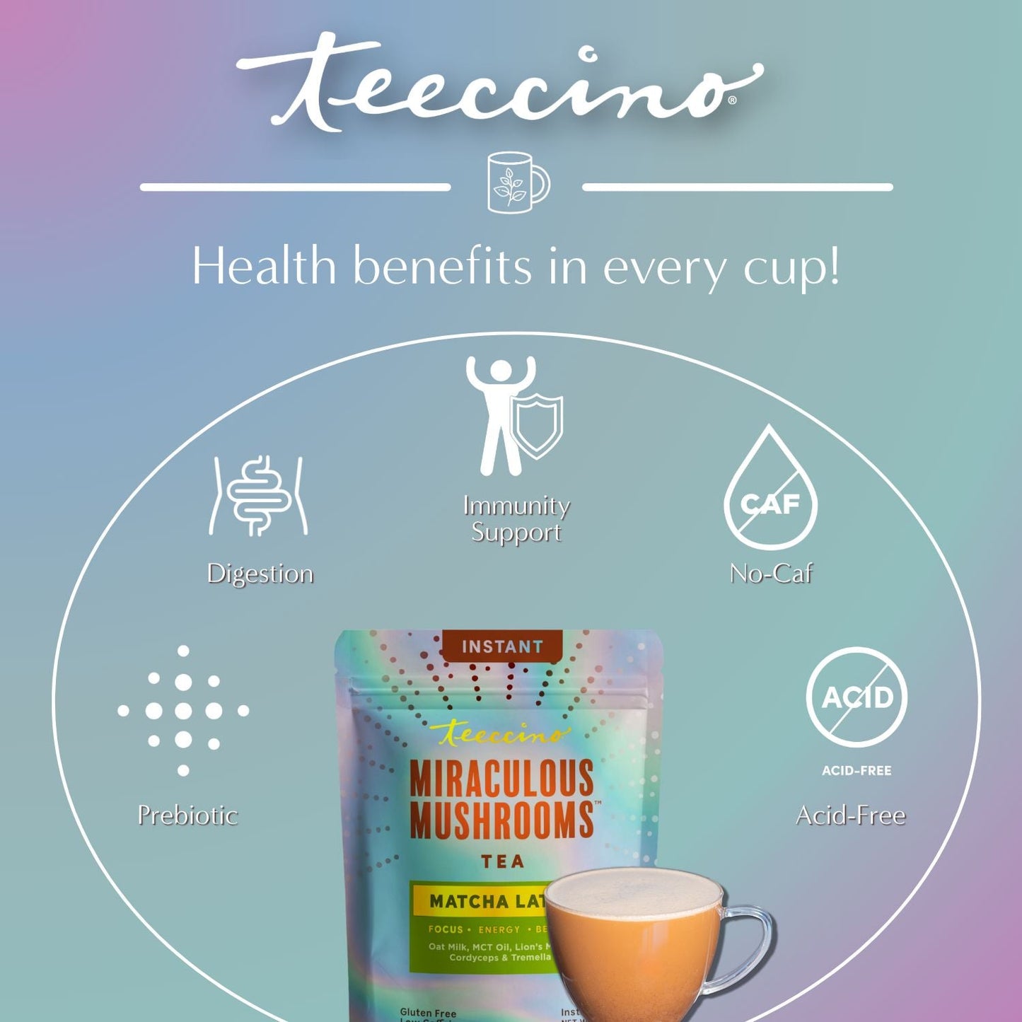 Miraculous Mushrooms® Adapt & Protect Instant Herbal Latte - Tree of Life
