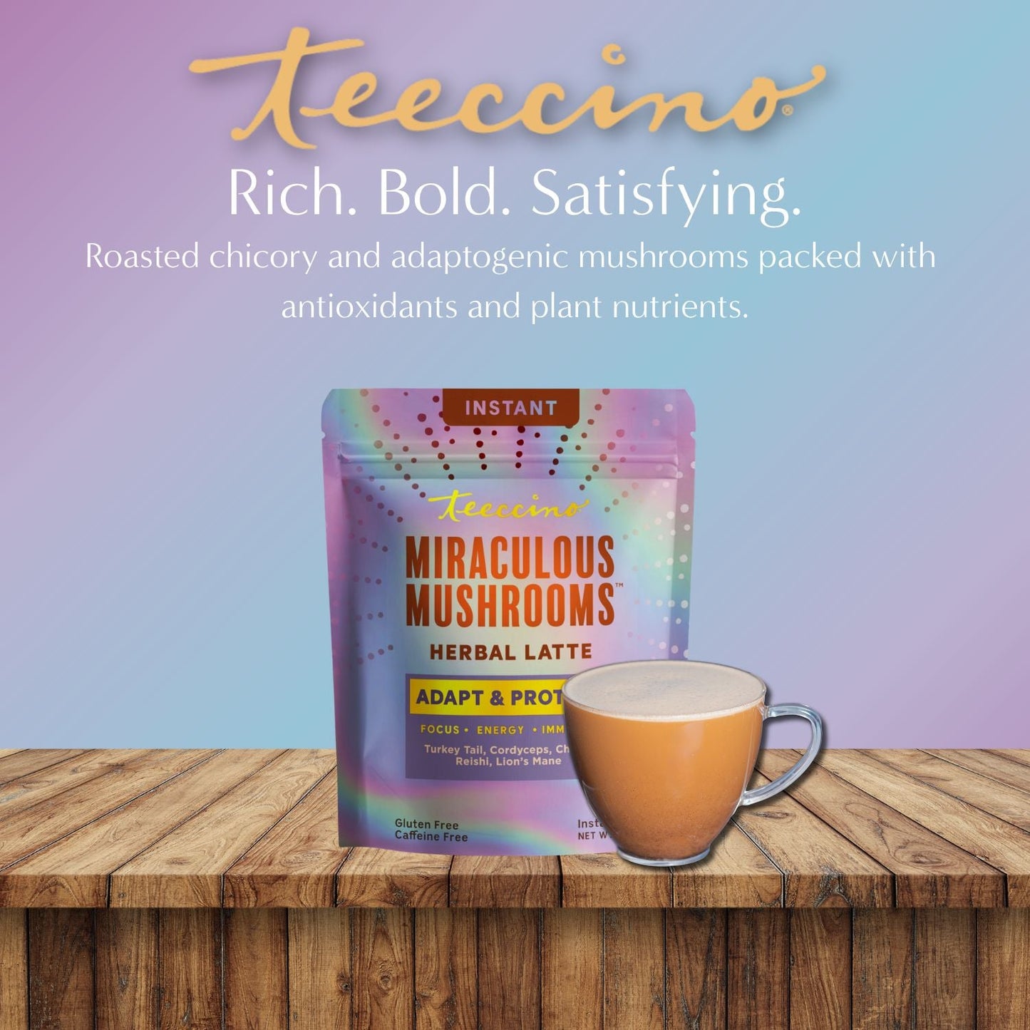 Miraculous Mushrooms® Adapt & Protect Instant Herbal Latte - Tree of Life