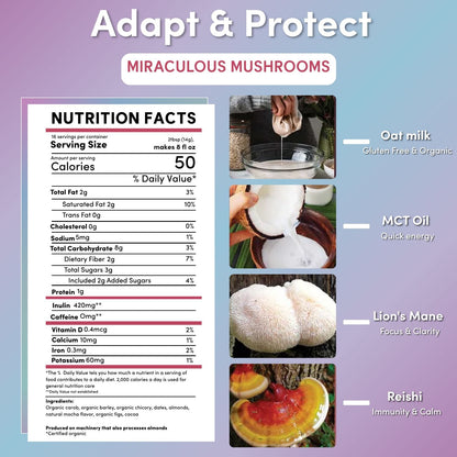 Miraculous Mushrooms® Adapt & Protect Instant Herbal Latte - Tree of Life