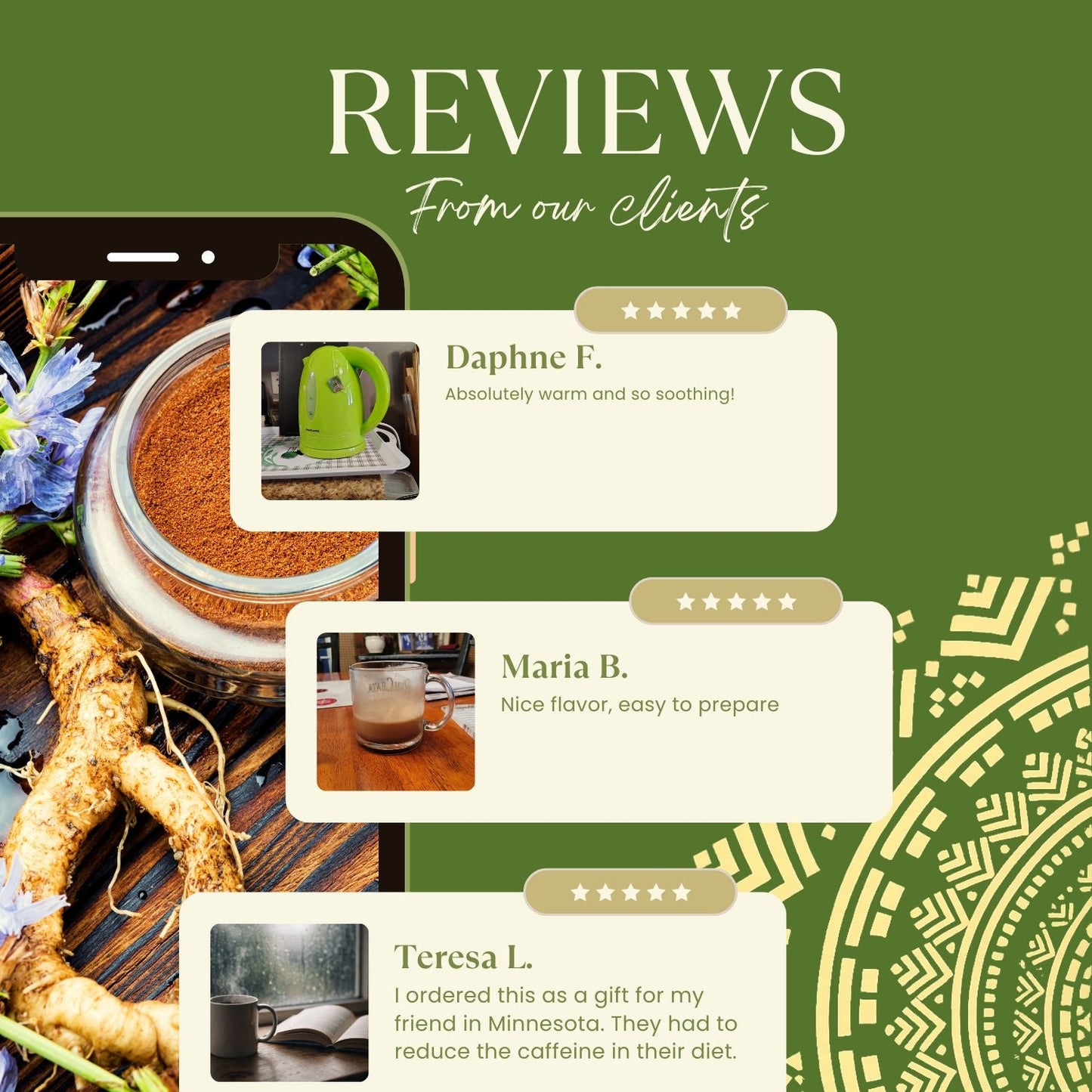Instant French Roast Herbal Latte - Tree of Life
