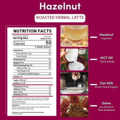 Instant Hazelnut Herbal Latte - Tree of Life