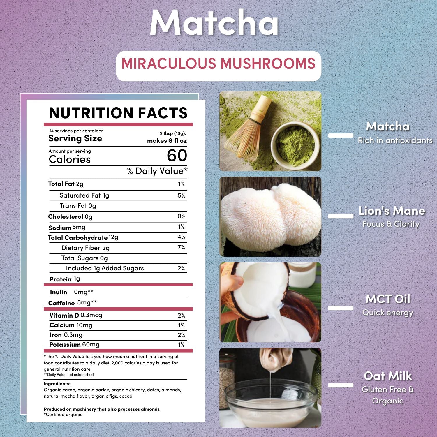 Miraculous Mushrooms® Matcha Latte - Tree of Life