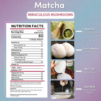 Miraculous Mushrooms® Matcha Latte - Tree of Life