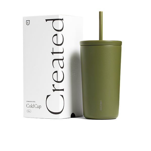 16oz Cold Cup - Olive Green - Tree of Life