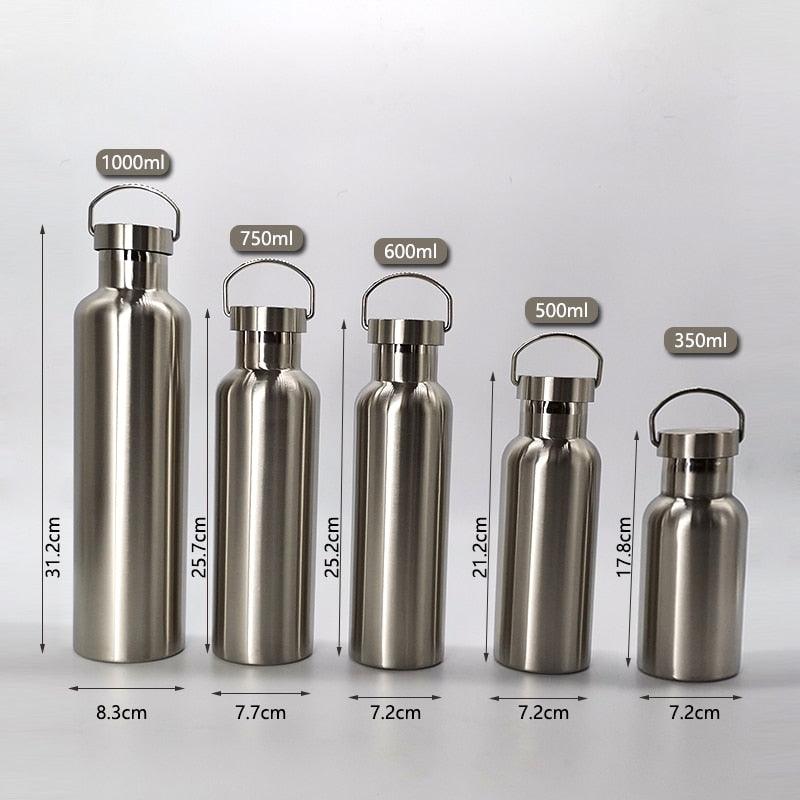350/500/750/1000ml Double Wall Stainless Steel Water Bottle Thermos Bottle Keep Hot and Cold Insulated Vacuum Flask for Sport Stainless Steel Water Bottle Double Wall Vacuum Insulated Leak Proof Sports Bottle - Tree of Life
