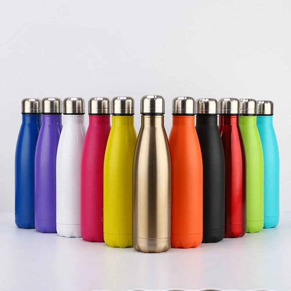 350/500/750/1000ml Double Wall Stainless Steel Water Bottle Thermos Bottle Keep Hot and Cold Insulated Vacuum Flask Sport  Stainless Steel Double Wall Insulated Water Bottle for Travel - Tree of Life