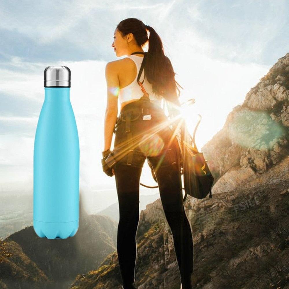 350/500/750/1000ml Double Wall Stainless Steel Water Bottle Thermos Bottle Keep Hot and Cold Insulated Vacuum Flask Sport  Stainless Steel Double Wall Insulated Water Bottle for Travel - Tree of Life