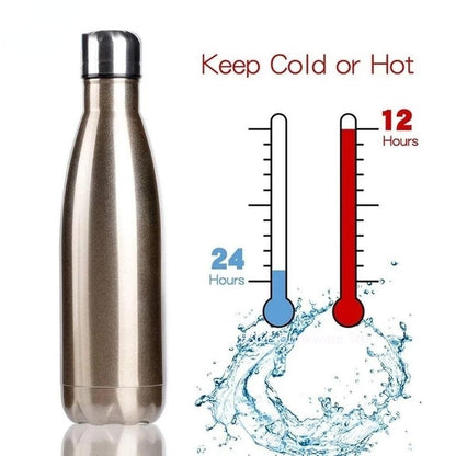 350/500/750/1000ml Double Wall Stainless Steel Water Bottle Thermos Bottle Keep Hot and Cold Insulated Vacuum Flask Sport  Stainless Steel Double Wall Insulated Water Bottle for Travel - Tree of Life