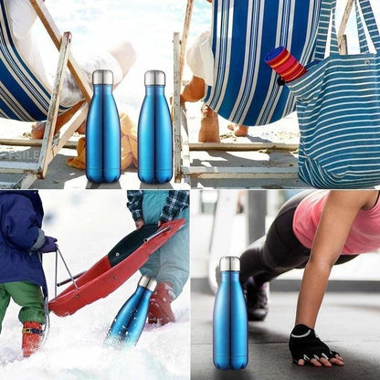 350/500/750/1000ml Double Wall Stainless Steel Water Bottle Thermos Bottle Keep Hot and Cold Insulated Vacuum Flask Sport  Stainless Steel Double Wall Insulated Water Bottle for Travel - Tree of Life