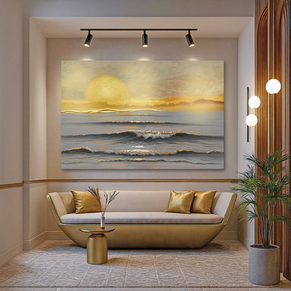 Golden Horizon Calm Wall Art - Tree of Life