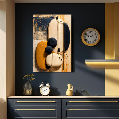 Orange Abstract Harmony Wall Art - Tree of Life