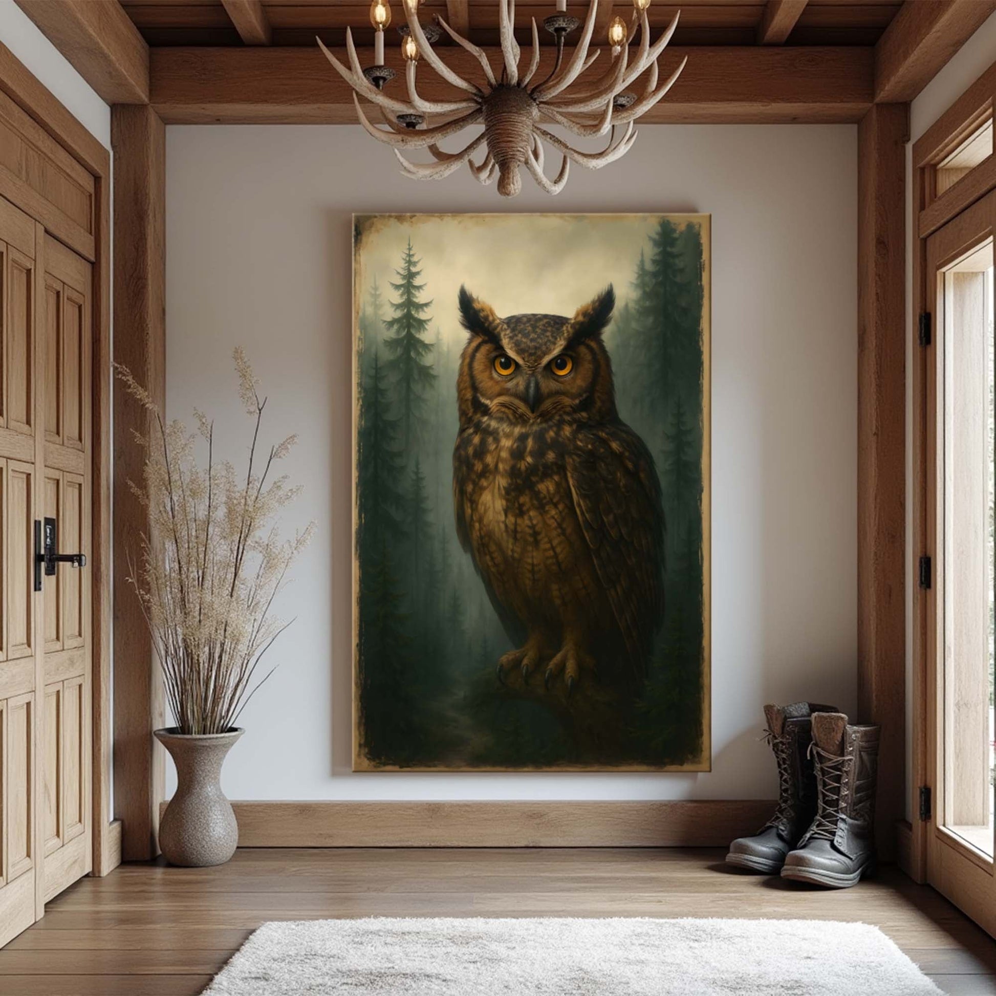Watcher Of The Woods Owl Wall Art - Tree of Life