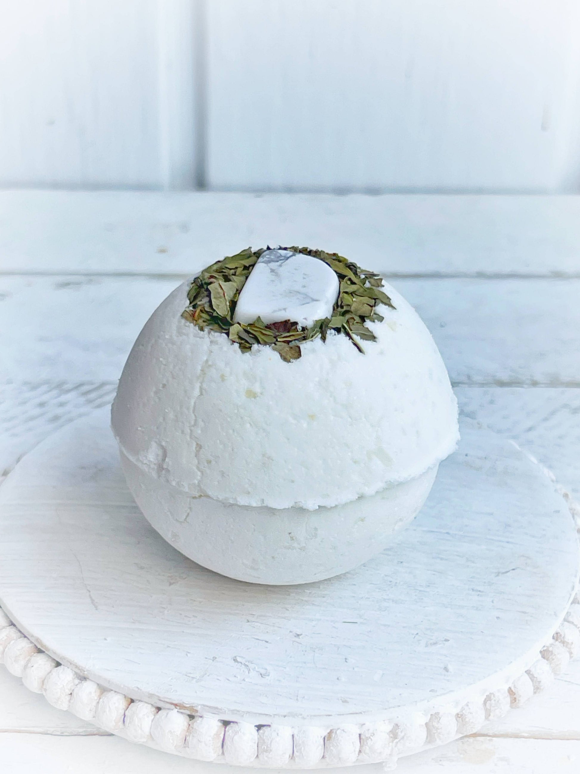 Howlite Bath Bombs with Cannabis Sativa Hemp Seed Oil - Tree of Life