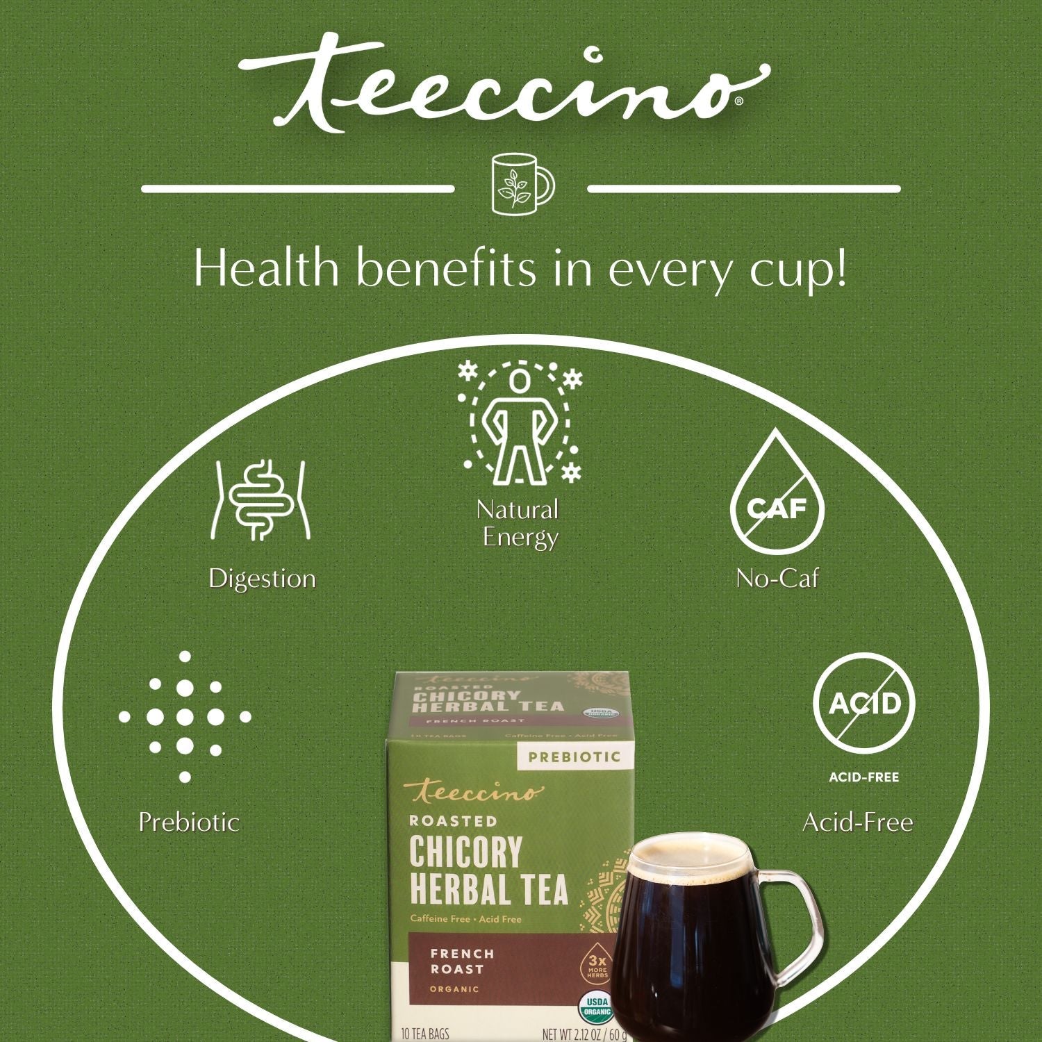 French Roast Roasted Herbal Tea - Tree of Life
