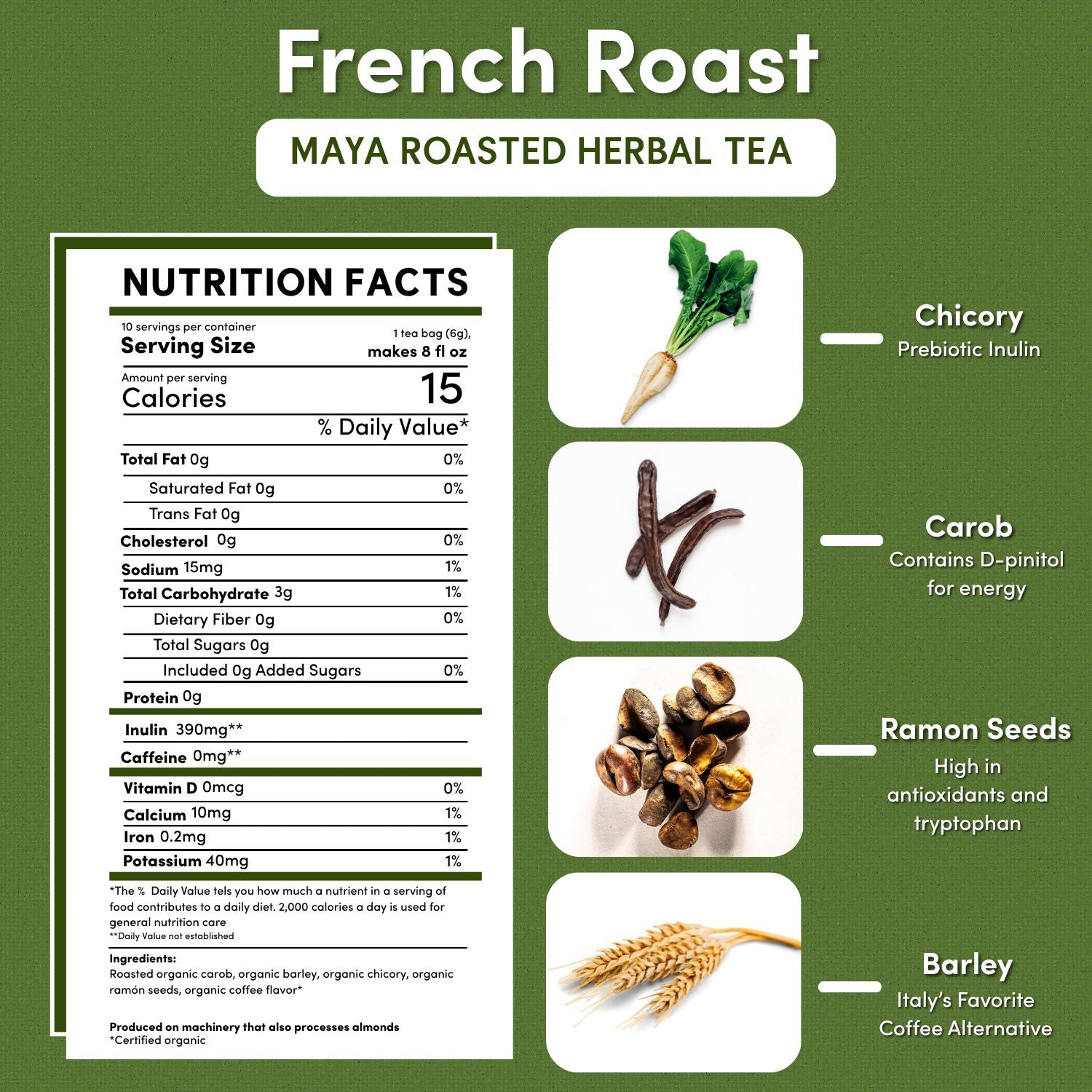French Roast Roasted Herbal Tea - Tree of Life