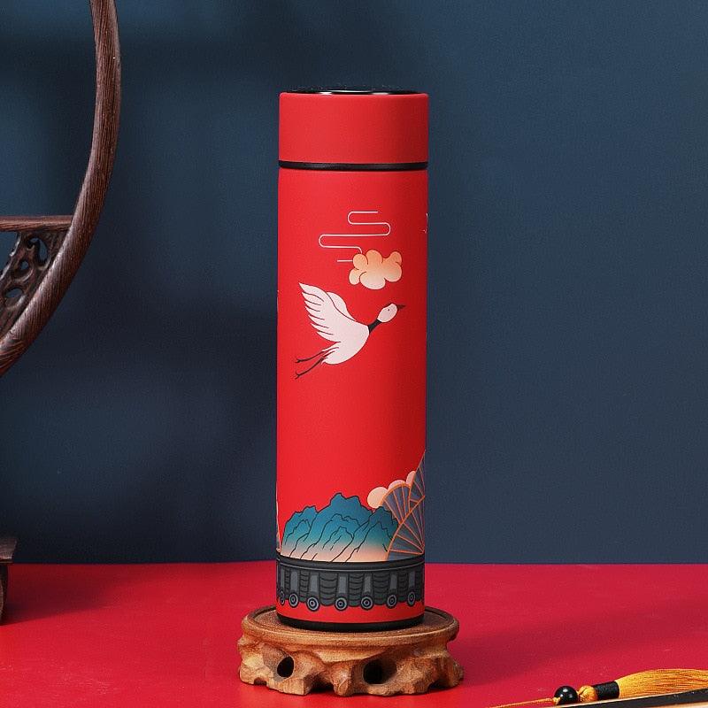 450mln Style Intelligent Thermos Bottle Classical Style Touch Display Stainless Steel Vacuum Flask Mug Water Bottles Temperature Display Insulated Vacuum Insulated 304 Stainless Steel Water Bottle Heat Resistant Insulated  Water Bottle - Tree of Life