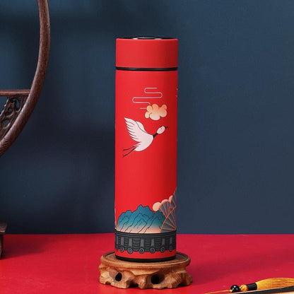 450mln Style Intelligent Thermos Bottle Classical Style Touch Display Stainless Steel Vacuum Flask Mug Water Bottles Temperature Display Insulated Vacuum Insulated 304 Stainless Steel Water Bottle Heat Resistant Insulated  Water Bottle - Tree of Life