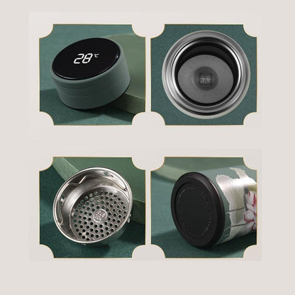450mln Style Intelligent Thermos Bottle Classical Style Touch Display Stainless Steel Vacuum Flask Mug Water Bottles Temperature Display Insulated Vacuum Insulated 304 Stainless Steel Water Bottle Heat Resistant Insulated  Water Bottle - Tree of Life