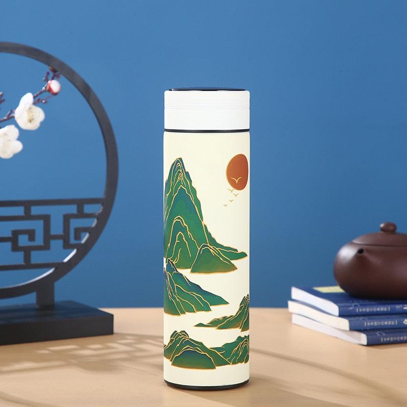 450mln Style Intelligent Thermos Bottle Classical Style Touch Display Stainless Steel Vacuum Flask Mug Water Bottles Temperature Display Insulated Vacuum Insulated 304 Stainless Steel Water Bottle Heat Resistant Insulated  Water Bottle - Tree of Life