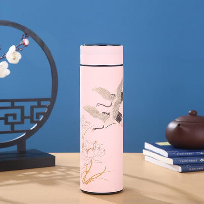 450mln Style Intelligent Thermos Bottle Classical Style Touch Display Stainless Steel Vacuum Flask Mug Water Bottles Temperature Display Insulated Vacuum Insulated 304 Stainless Steel Water Bottle Heat Resistant Insulated  Water Bottle - Tree of Life