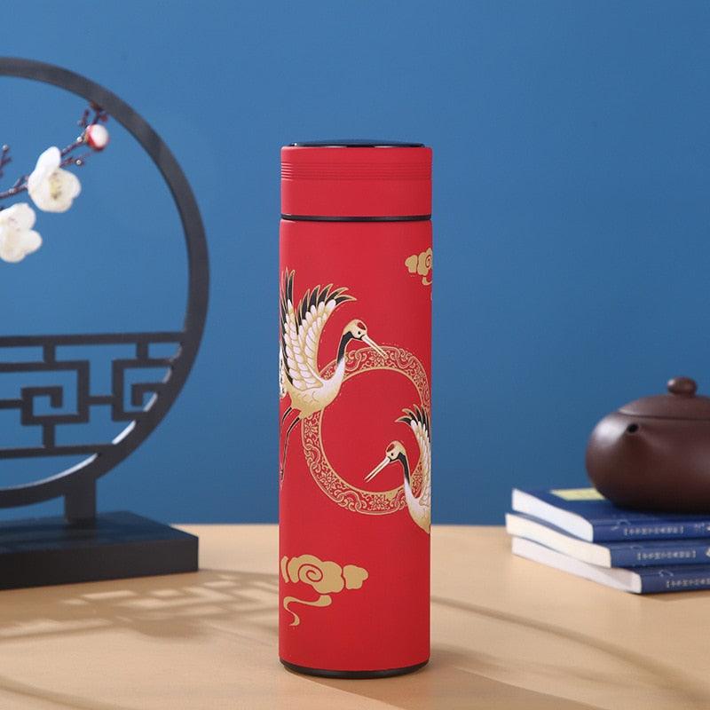 450mln Style Intelligent Thermos Bottle Classical Style Touch Display Stainless Steel Vacuum Flask Mug Water Bottles Temperature Display Insulated Vacuum Insulated 304 Stainless Steel Water Bottle Heat Resistant Insulated  Water Bottle - Tree of Life