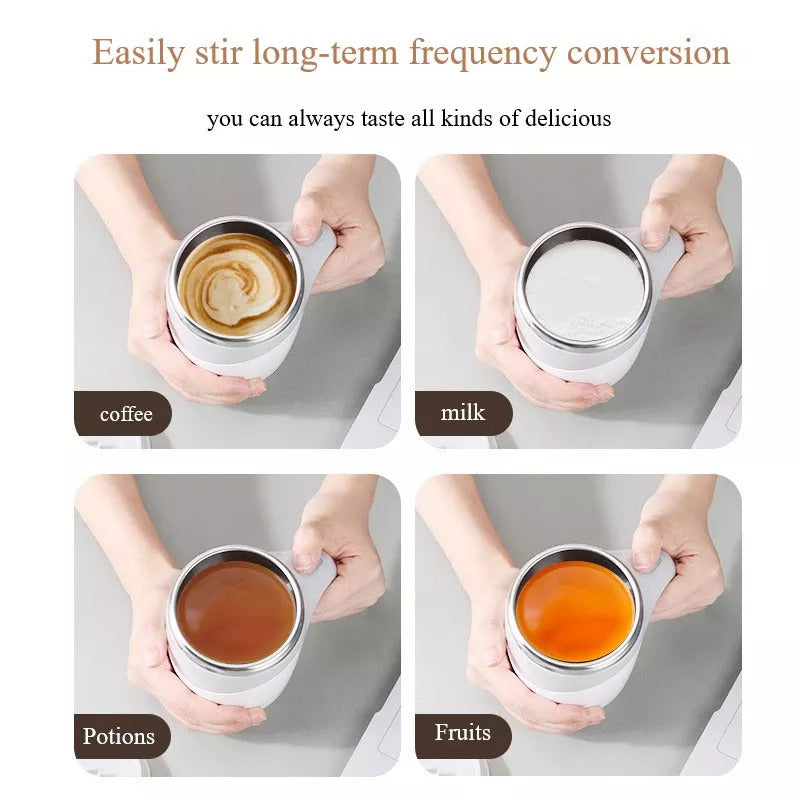 Rechargeable Model Automatic Stirring Cup Coffee Cup High Value Electric Stirring Cup Lazy Milkshake Rotating Magnetic Water Cup - Tree of Life