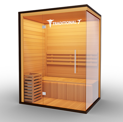 3 Person Home Steam Sauna | Traditional 7™ - Tree of Life