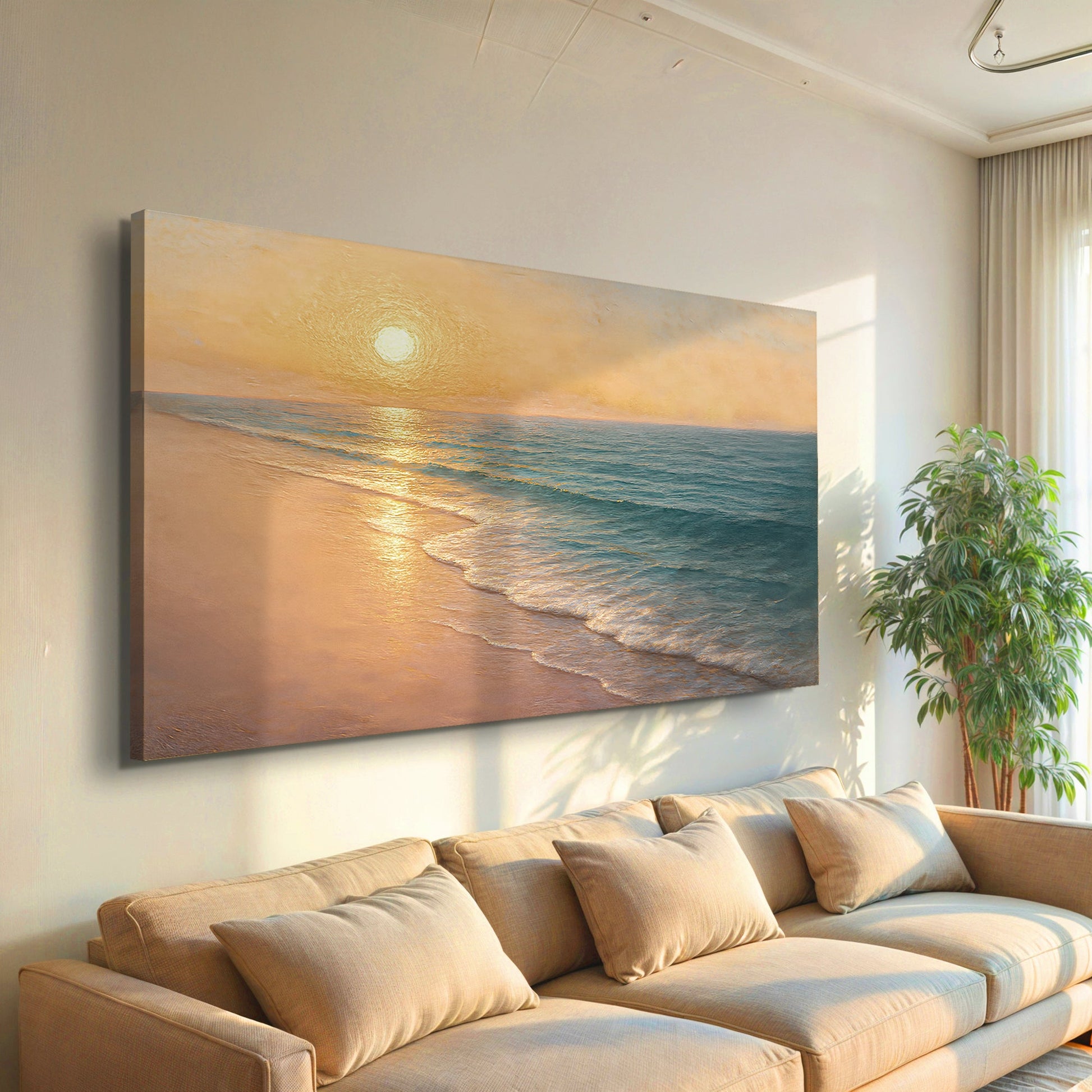 Beach Shoreline Coastal Wall Art IV - Tree of Life