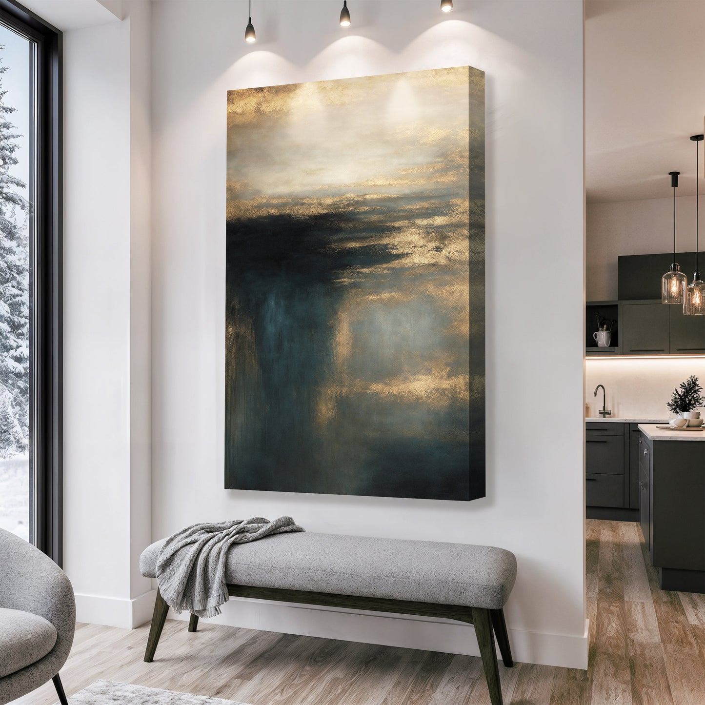 Cloudscape Glimmer Wall Art - Tree of Life
