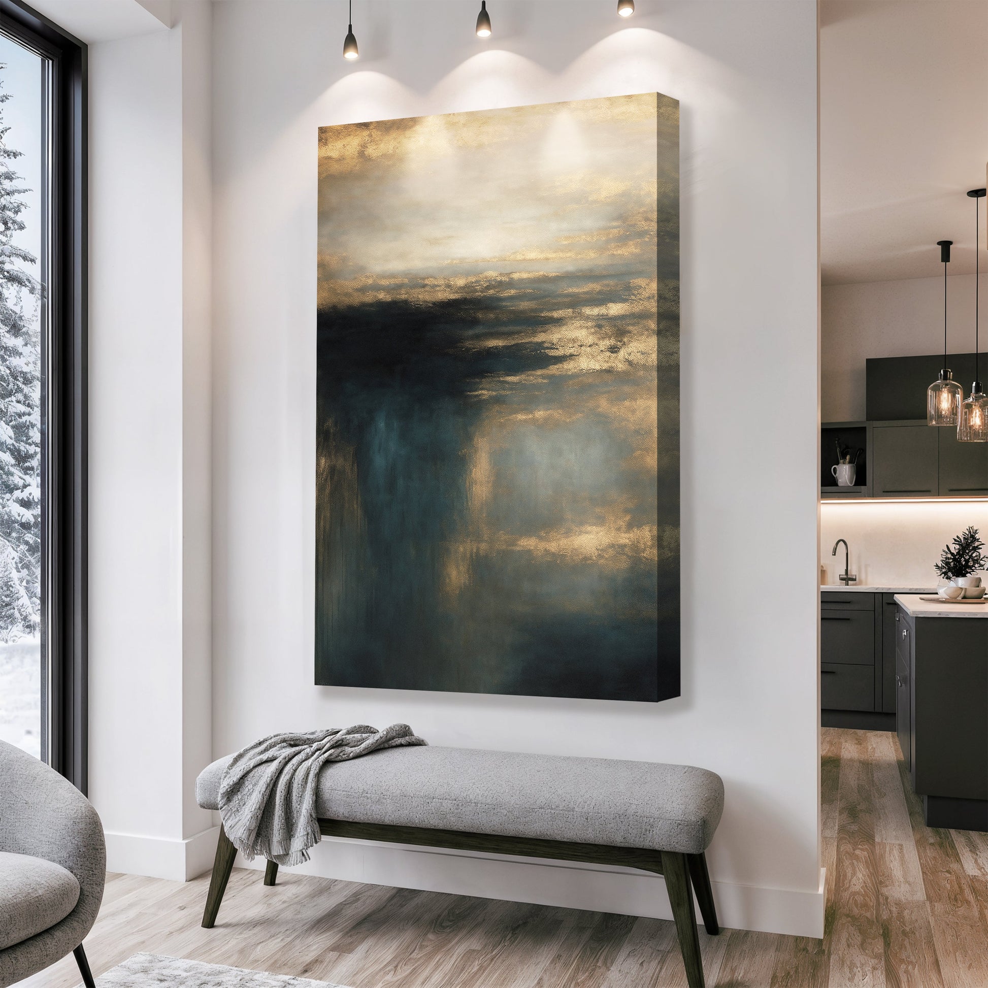 Cloudscape Glimmer Wall Art - Tree of Life