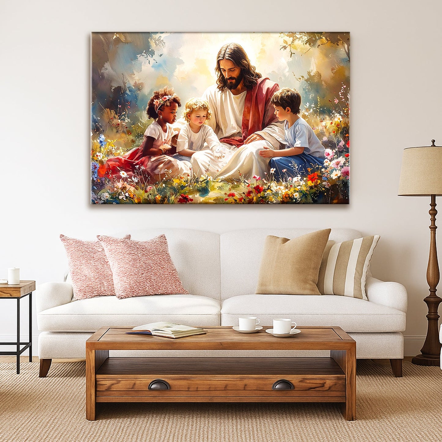 Jesus With Children Faith Wall Art VIII - Tree of Life