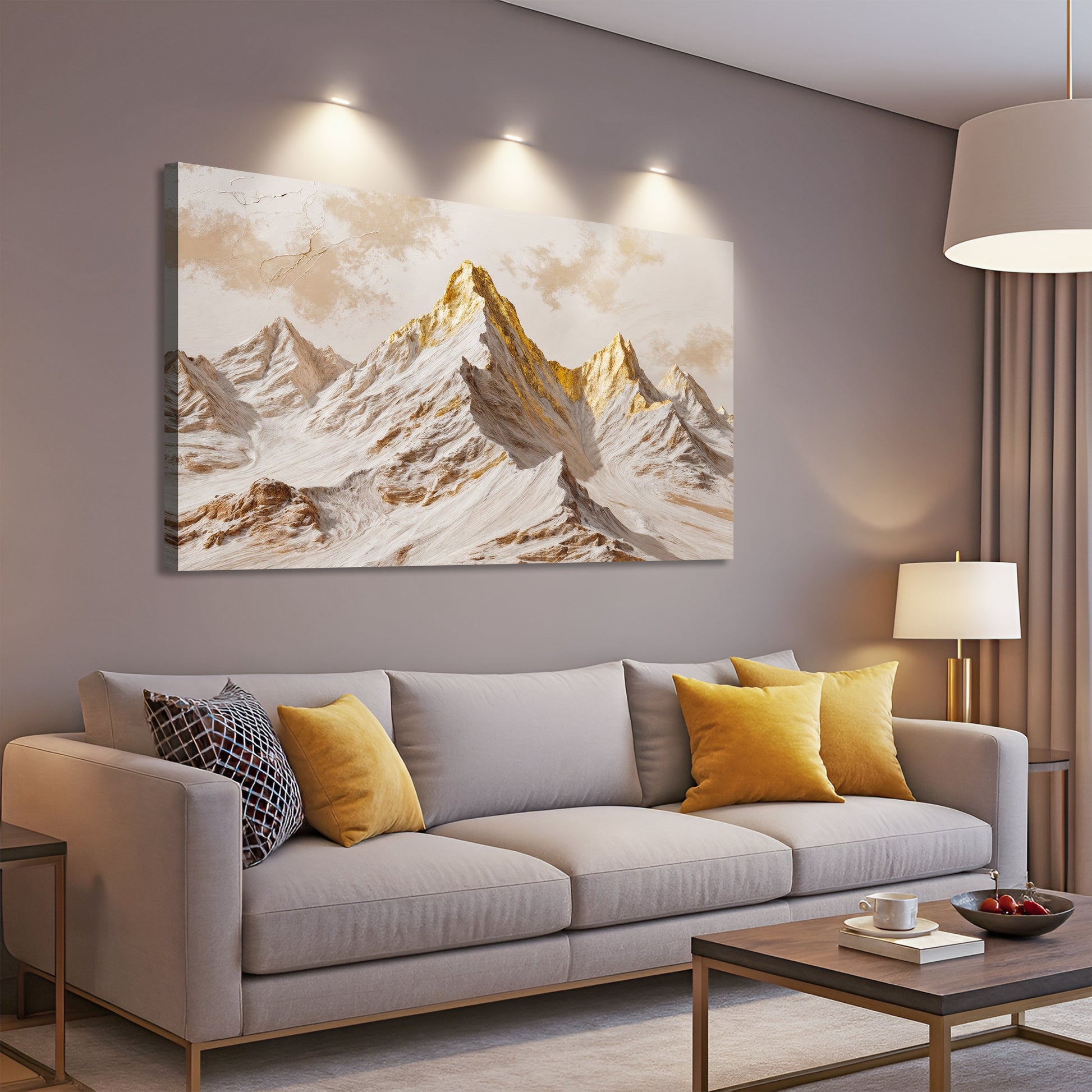 Golden Peaks Wall Art - Tree of Life