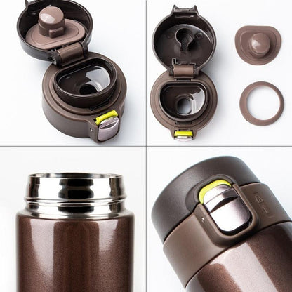 500ML Stainless Steel Bouncing Cover Vacuum Flask Thermos Cup Coffee Tea Milk Bottle vacuum flask 500ml Stainless Steel Water Bottle Leak-Proof Bounce Cover Home Office Water Bottle - Tree of Life