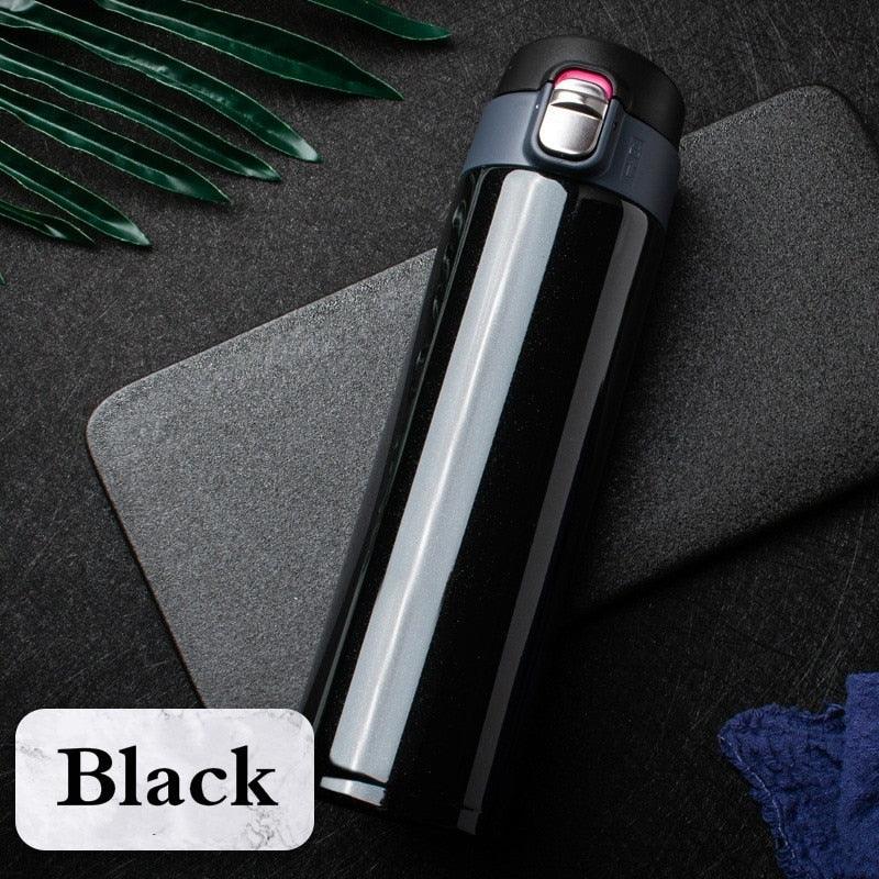 500ML Stainless Steel Bouncing Cover Vacuum Flask Thermos Cup Coffee Tea Milk Bottle vacuum flask 500ml Stainless Steel Water Bottle Leak-Proof Bounce Cover Home Office Water Bottle - Tree of Life