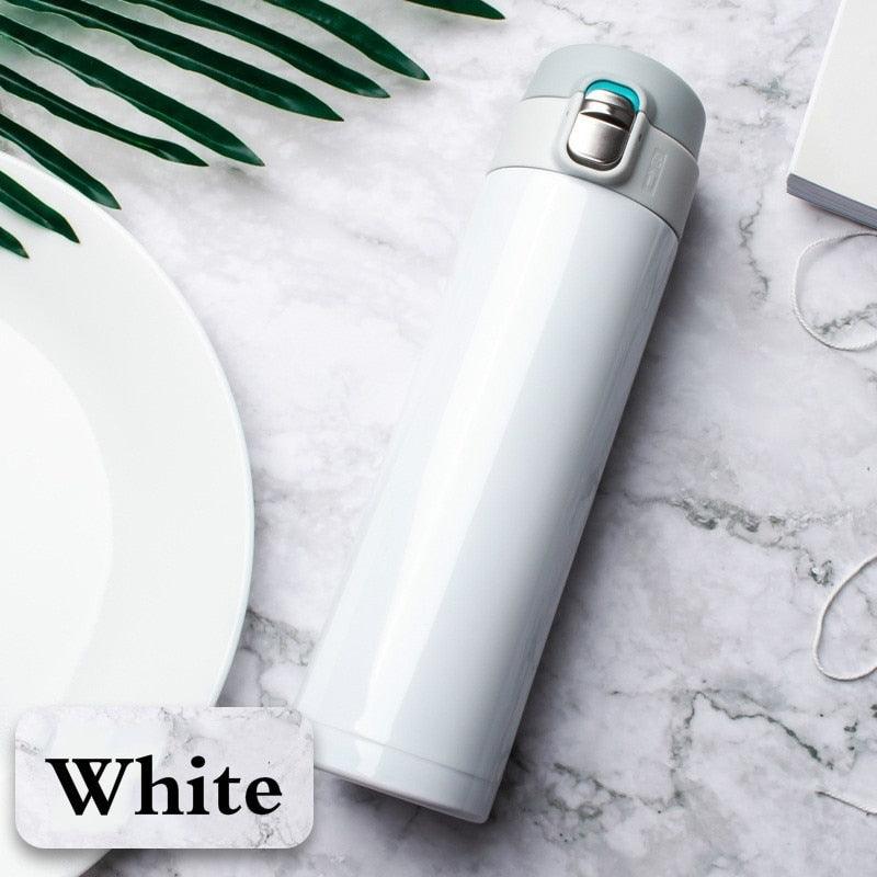500ML Stainless Steel Bouncing Cover Vacuum Flask Thermos Cup Coffee Tea Milk Bottle vacuum flask 500ml Stainless Steel Water Bottle Leak-Proof Bounce Cover Home Office Water Bottle - Tree of Life