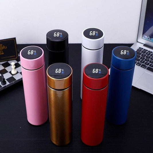 500ml Stainless Steel Intelligent Insulation Water Bottle Vacuum Bottle Insulation Touch Intelligent Temperature Display  Intelligent Touch Display Temperature 304 Stainless Steel Thermos Water Bottle - Tree of Life