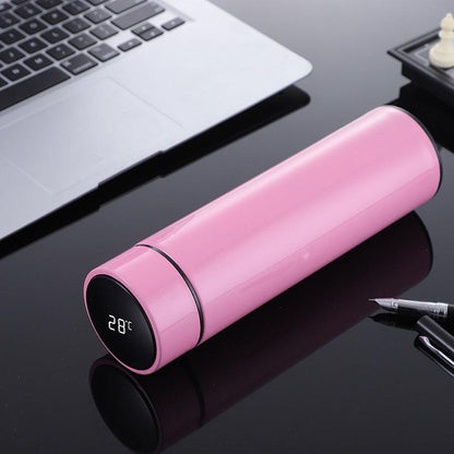 500ml Stainless Steel Intelligent Insulation Water Bottle Vacuum Bottle Insulation Touch Intelligent Temperature Display  Intelligent Touch Display Temperature 304 Stainless Steel Thermos Water Bottle - Tree of Life