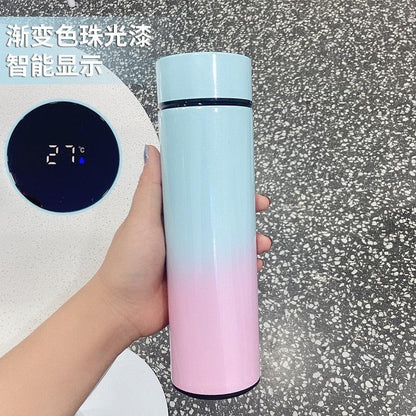 500ml Stainless Steel Intelligent Insulation Water Bottle Vacuum Bottle Insulation Touch Intelligent Temperature Display  Intelligent Touch Display Temperature 304 Stainless Steel Thermos Water Bottle - Tree of Life