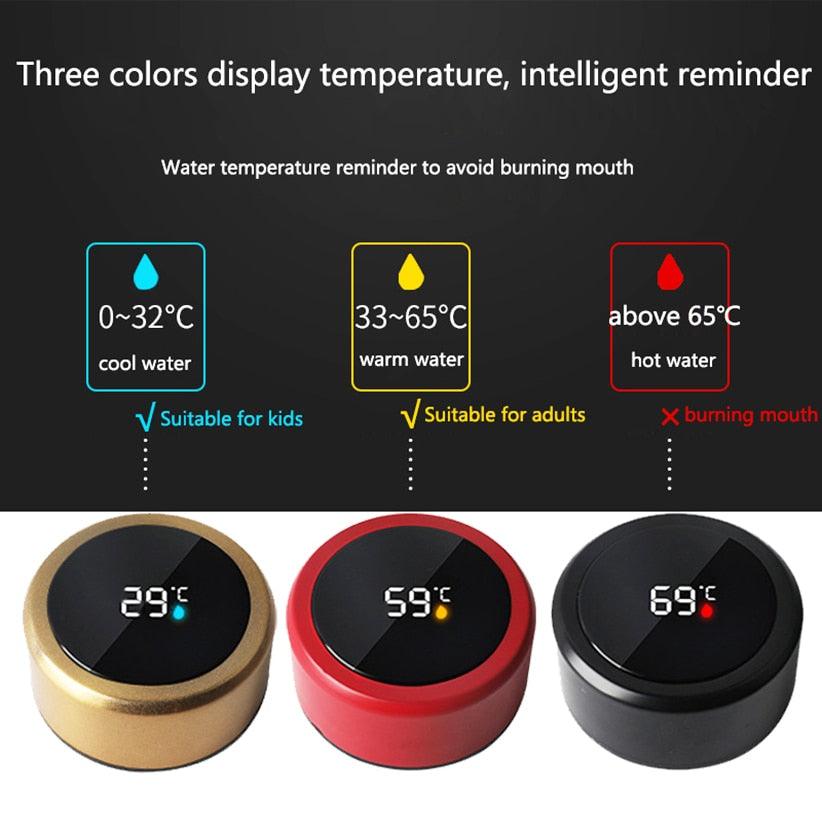 500ml Stainless Steel Intelligent Insulation Water Bottle Vacuum Bottle Insulation Touch Intelligent Temperature Display  Intelligent Touch Display Temperature 304 Stainless Steel Thermos Water Bottle - Tree of Life