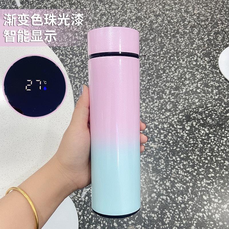 500ml Stainless Steel Intelligent Insulation Water Bottle Vacuum Bottle Insulation Touch Intelligent Temperature Display  Intelligent Touch Display Temperature 304 Stainless Steel Thermos Water Bottle - Tree of Life