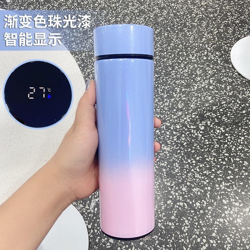 500ml Stainless Steel Intelligent Insulation Water Bottle Vacuum Bottle Insulation Touch Intelligent Temperature Display  Intelligent Touch Display Temperature 304 Stainless Steel Thermos Water Bottle - Tree of Life