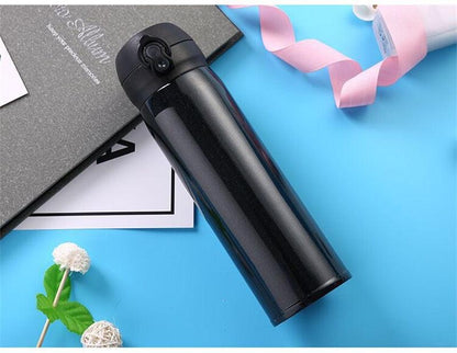 500ml Stainless Steel Thermos Coffee Mug Water Bottle Portable Vacuum Stainless Steel Bouncing Lid Vacuum Flask Custom Starry Sky Cold Insulation Bottle Business Gift Creative Insulated Water Bottle - Tree of Life